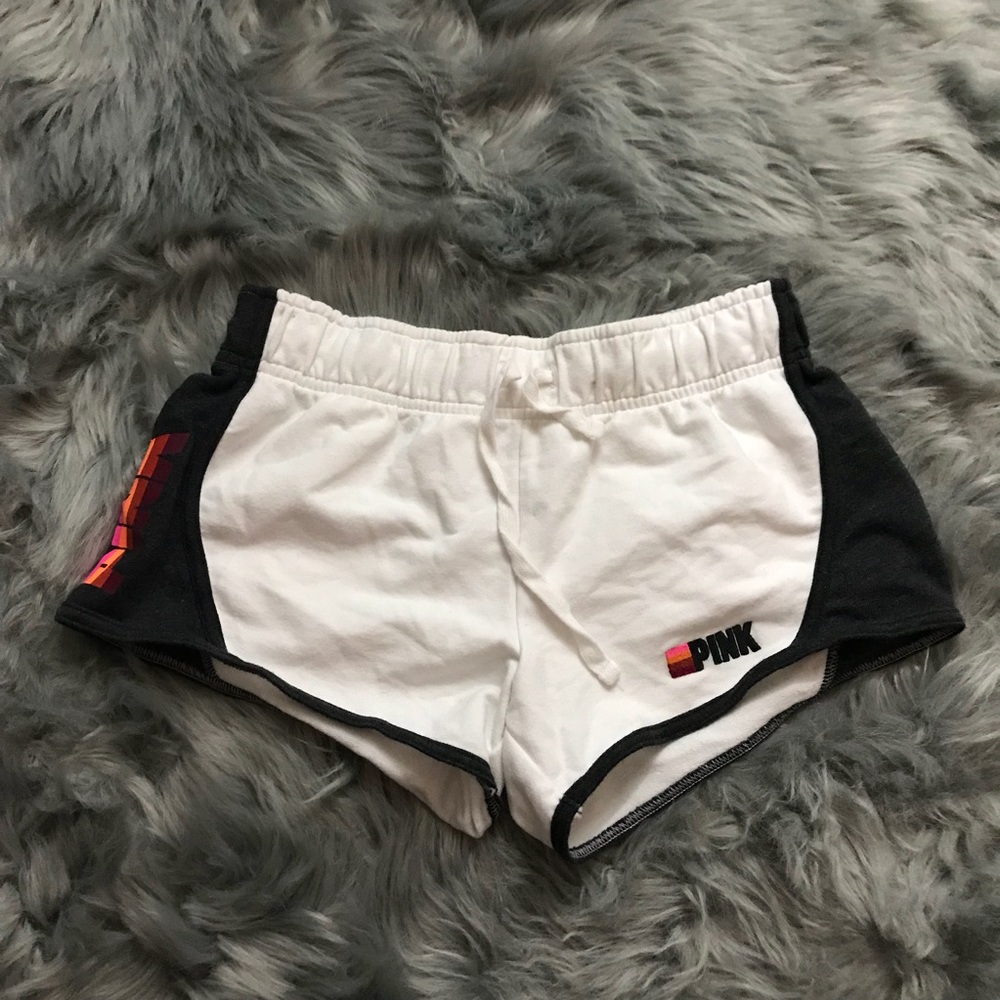 PINK VICTORIA SECRET RUNNING SHORTS